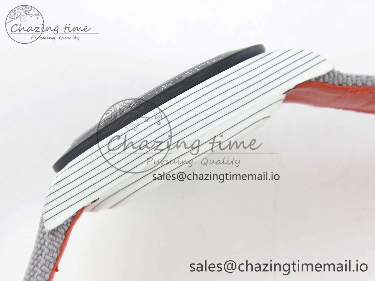 FashionForward Daytona DIW Carbon Case and Bezel DIWF Edition White Green Dial on Grey Nylon Strap A 51