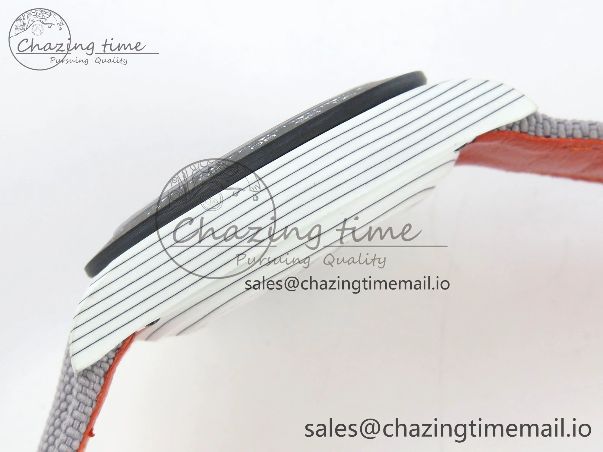 FashionForward Daytona DIW Carbon Case and Bezel DIWF Edition White Green Dial on Grey Nylon Strap A 51