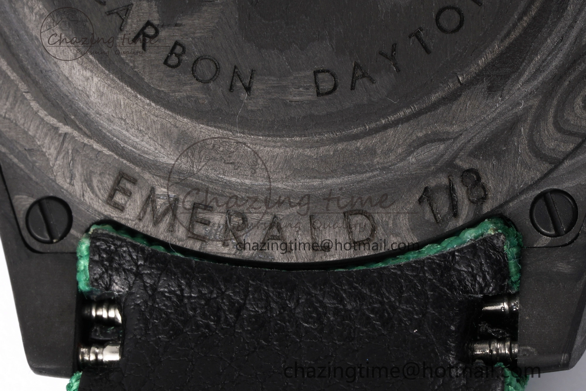 HighPerformance Daytona DIW Carbon Case and Bezel Noob Best Edition Carbon Green Dial on Green Nylon Strap SA 1970