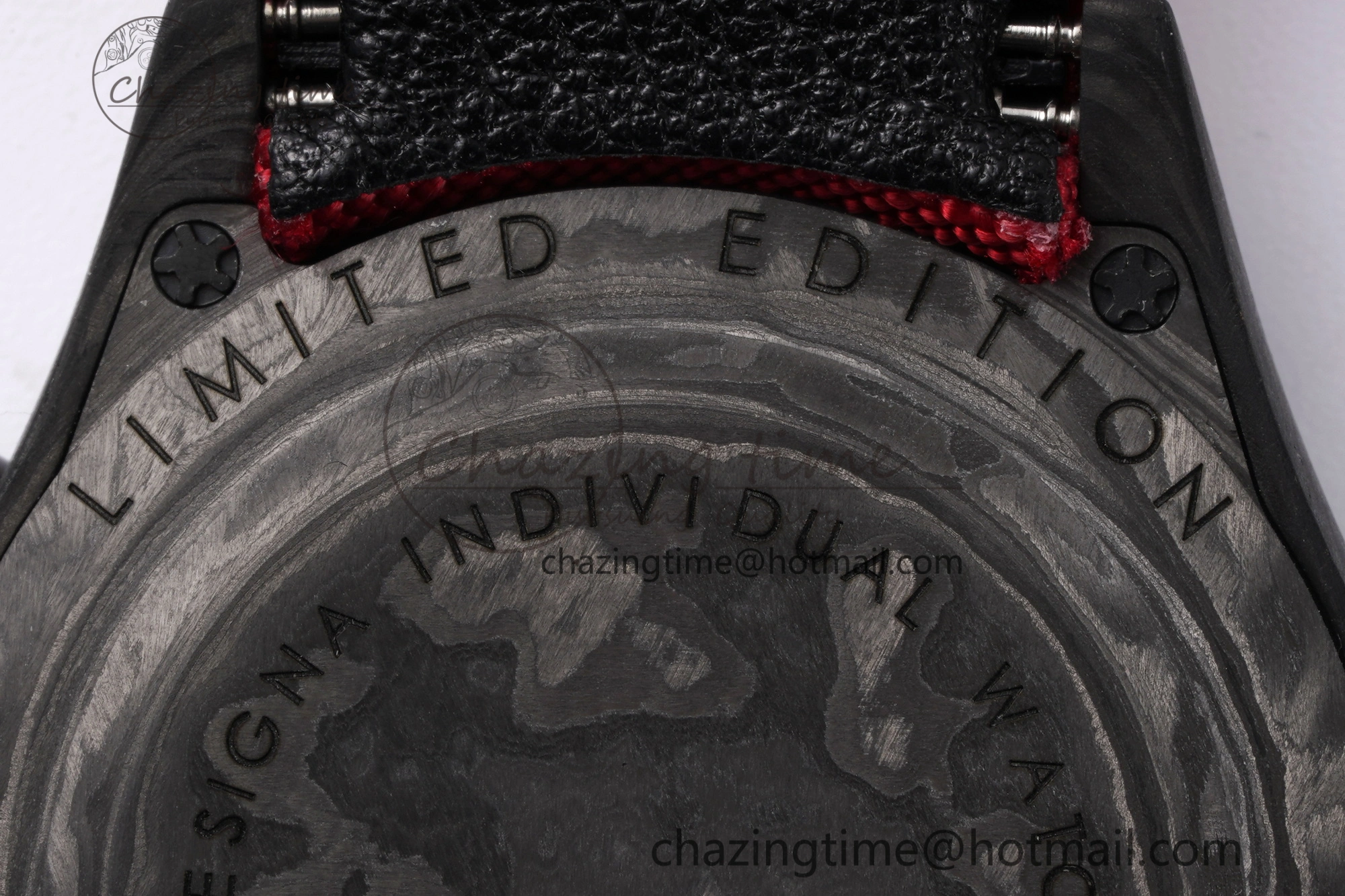 Daytona DIW Carbon Case and Bezel Noob Best Edition Carbon Red Dial on Red Nylon Strap SA Packable 1974