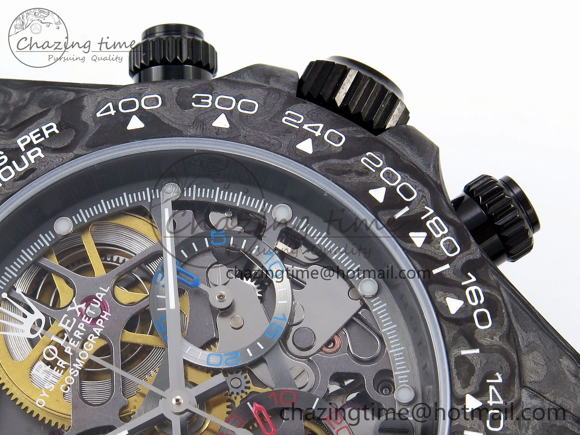 Daytona DIW Carbon DIWF Best Edition Skeleton Dial on Black Nylon Strap SA Upgraded 1628