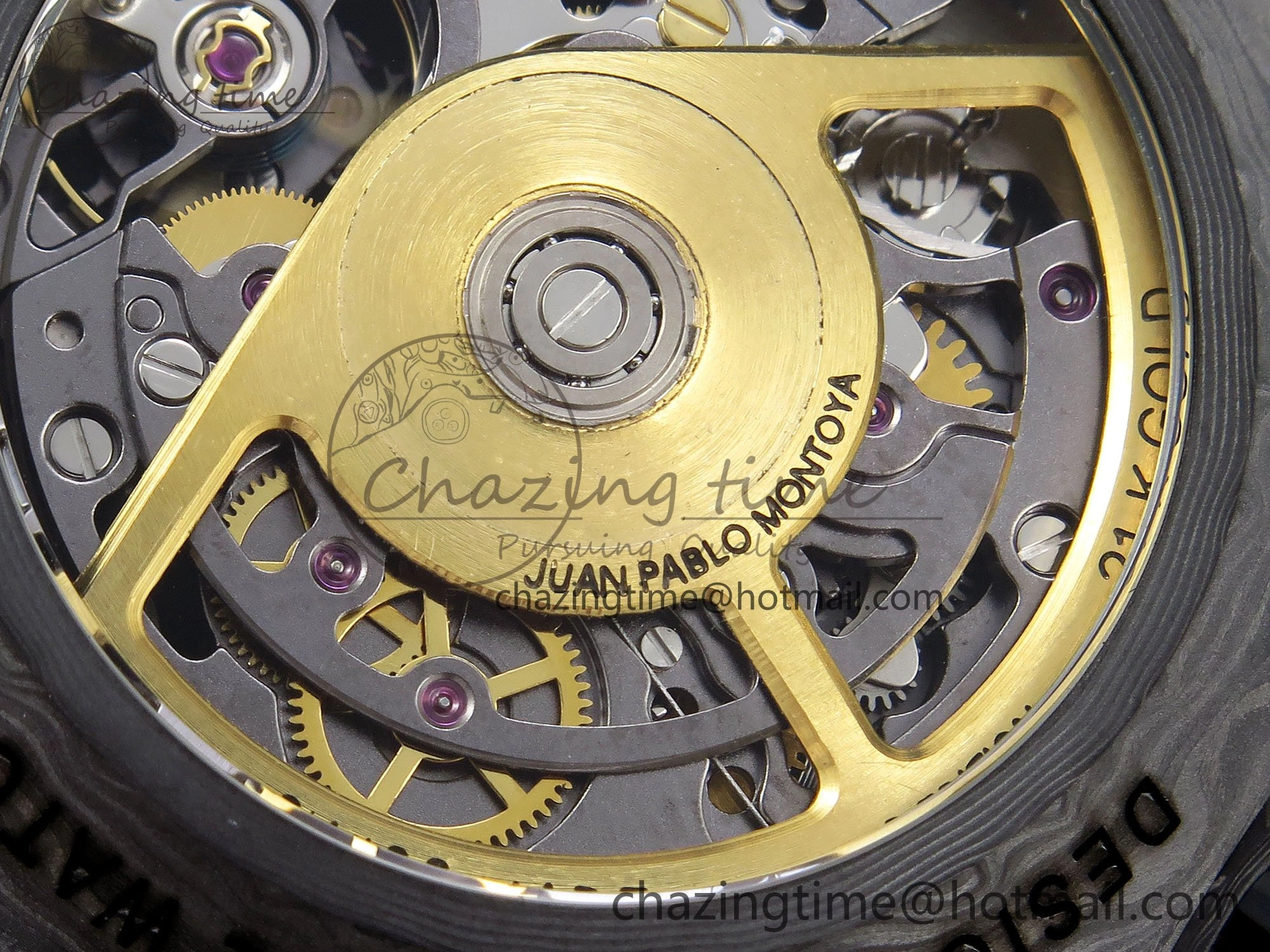 StreetReady Daytona DIW Carbon DIWF Best Edition Skeleton YG Arabic Dial on Brown Nylon Strap SA 1627