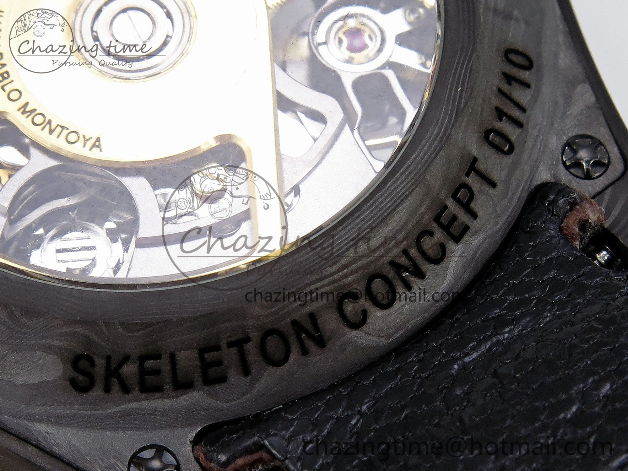 StreetReady Daytona DIW Carbon DIWF Best Edition Skeleton YG Arabic Dial on Brown Nylon Strap SA 1627