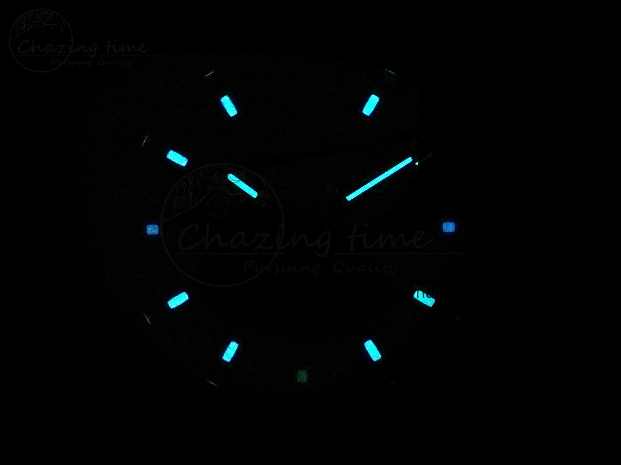 Daytona DIW Carbon N6F 1:1 Best Edition Black Blue Dial on Black Nylon Cald Leather Strap SA EyeCatching 348