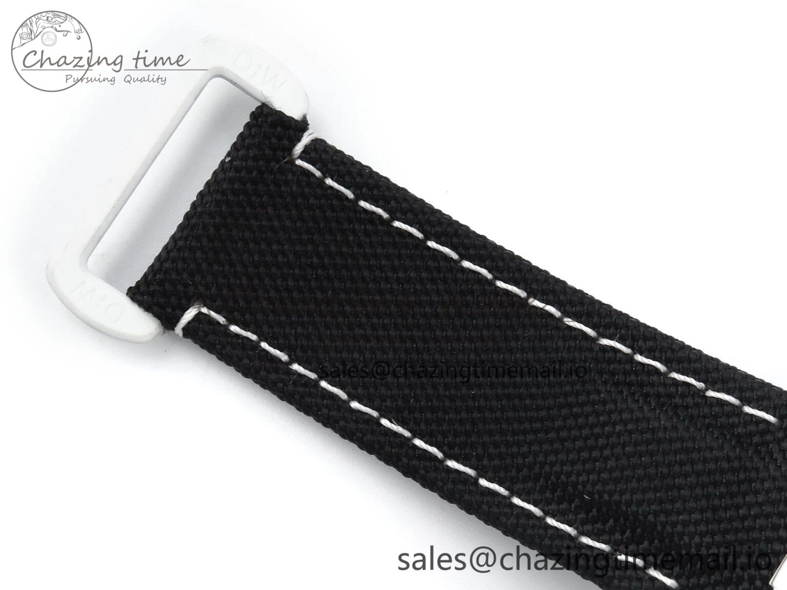 Daytona DIW Carbon N6F 1:1 Best Edition Black Blue Dial on Black Nylon Cald Leather Strap SA EyeCatching 348