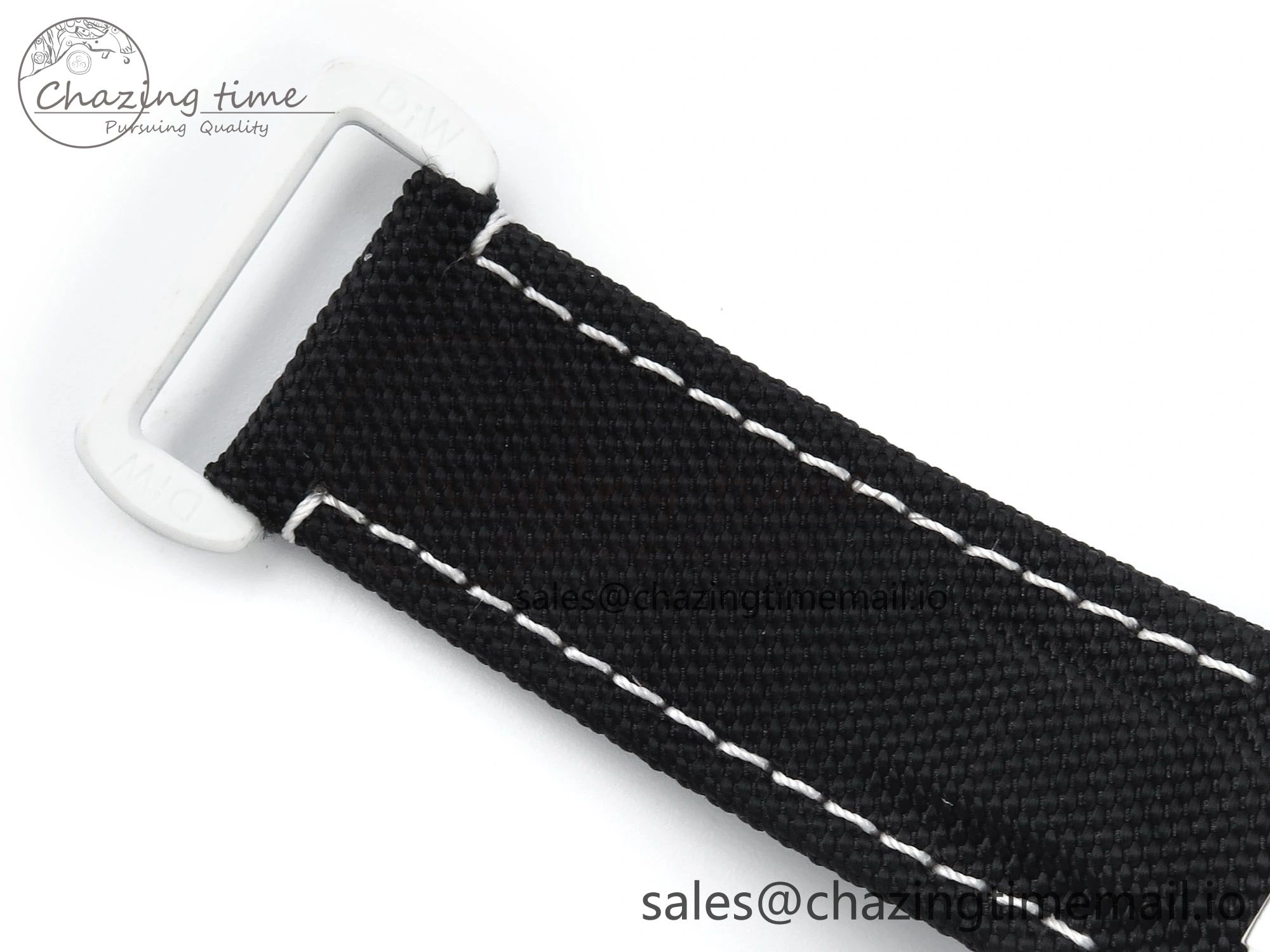 Daytona DIW Carbon N6F 1:1 Best Edition Black Blue Dial on Black Nylon Cald Leather Strap SA EyeCatching 348