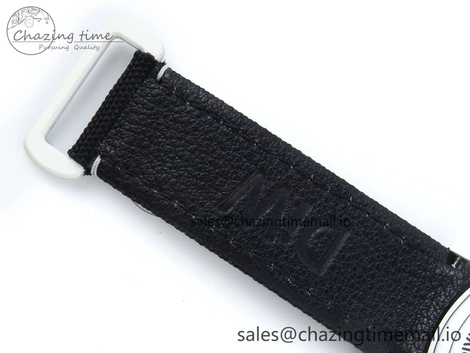 Daytona DIW Carbon N6F 1:1 Best Edition Black Blue Dial on Black Nylon Cald Leather Strap SA EyeCatching 348