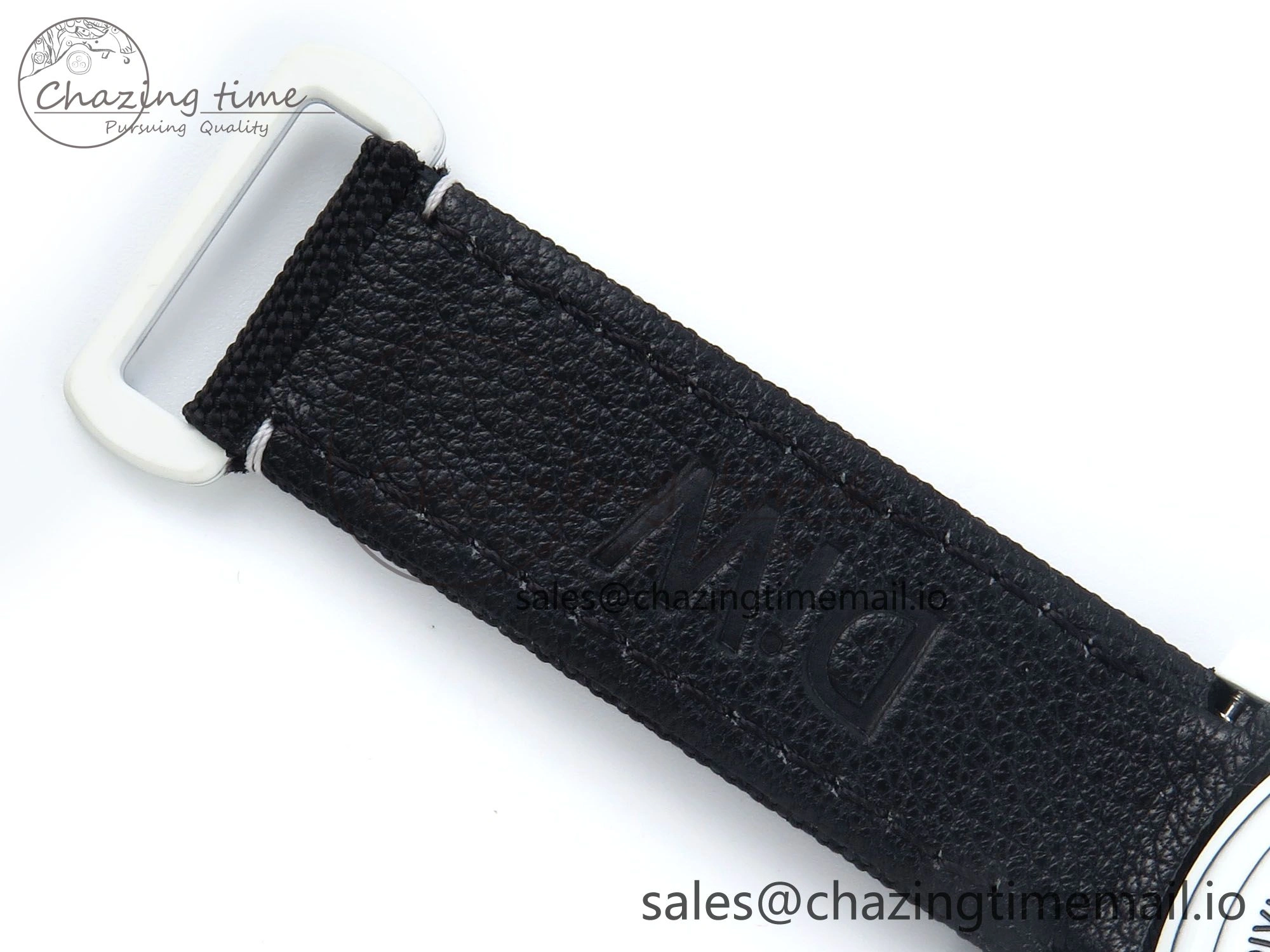 Daytona DIW Carbon N6F 1:1 Best Edition Black Blue Dial on Black Nylon Cald Leather Strap SA EyeCatching 348