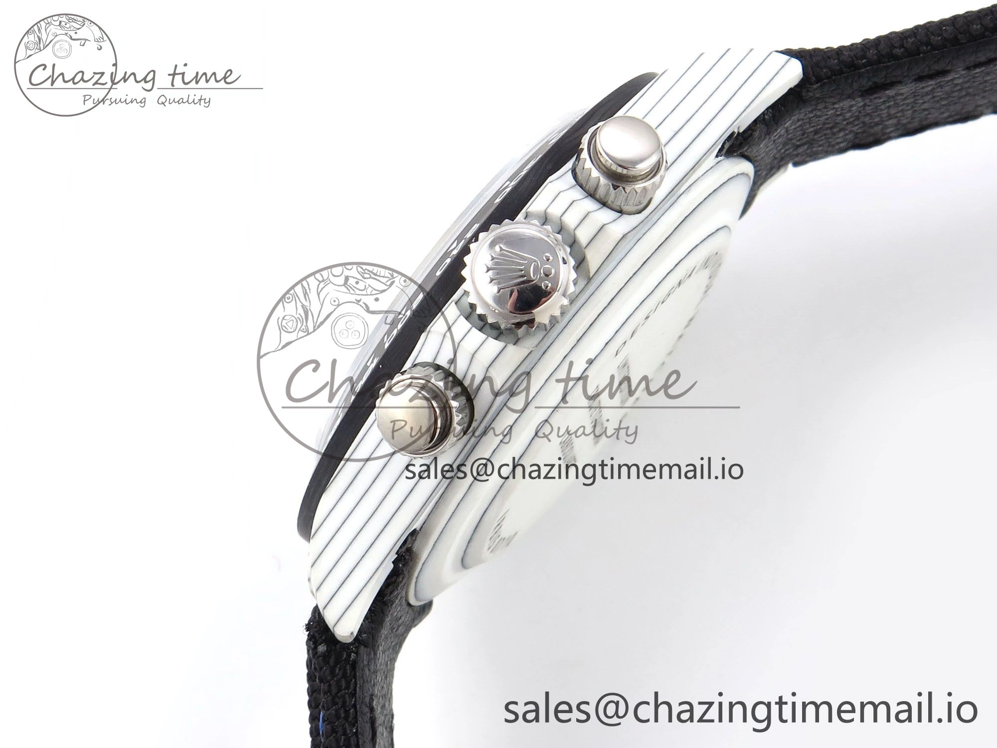 Premium Daytona DIW Carbon N6F 1:1 Best Edition Gray Dial on Black Nylon Strap SA 1188