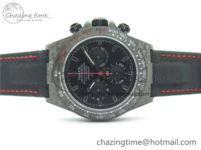 Cozy Daytona DIW Carbon Noob 1:1 Best Edition Black Dial on Nylon Strap SA 2611