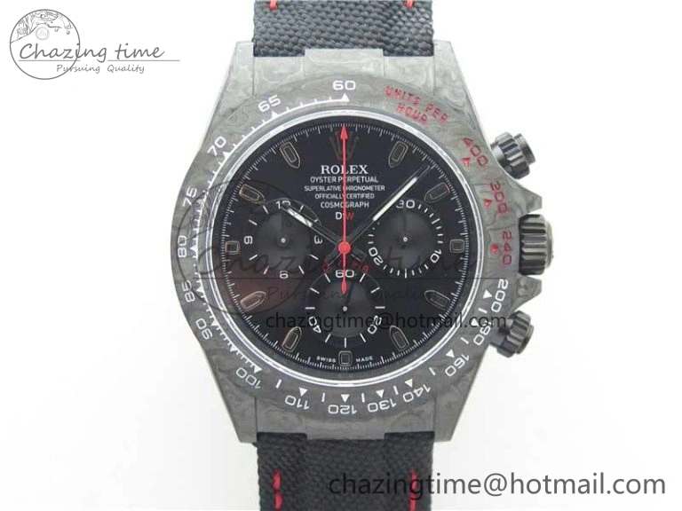 Cozy Daytona DIW Carbon Noob 1:1 Best Edition Black Dial on Nylon Strap SA 2611
