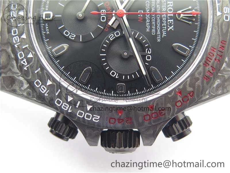 Cozy Daytona DIW Carbon Noob 1:1 Best Edition Black Dial on Nylon Strap SA 2611