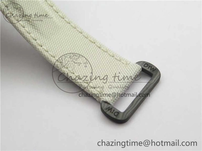Comfortable Daytona DIW Carbon Noob 1:1 Best Edition White Black Dial on Nylon Strap SA 2614