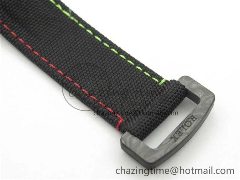 Efficient Daytona DIW Carbon OMF Best Edition Black  Dial on Black Nylon Strap A 2840
