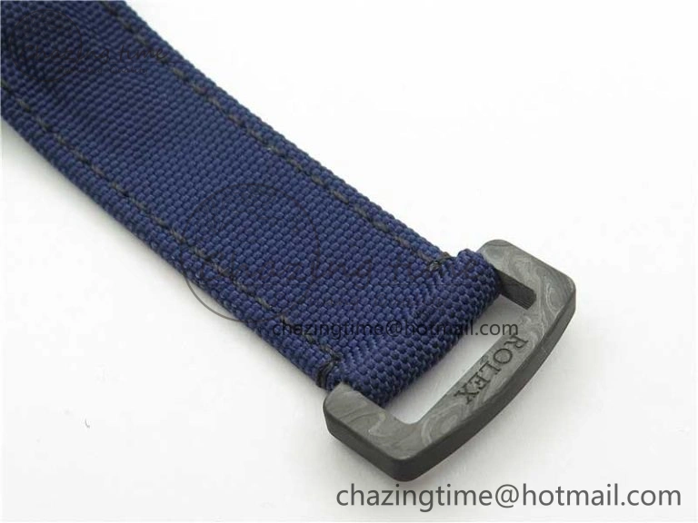 NewStyle Daytona DIW Carbon OMF Best Edition Black Dial on Deep Blue Nylon Strap A 2839