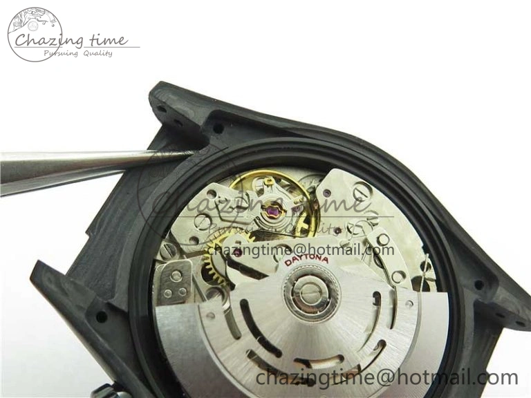 NewStyle Daytona DIW Carbon OMF Best Edition Black Dial on Deep Blue Nylon Strap A 2839