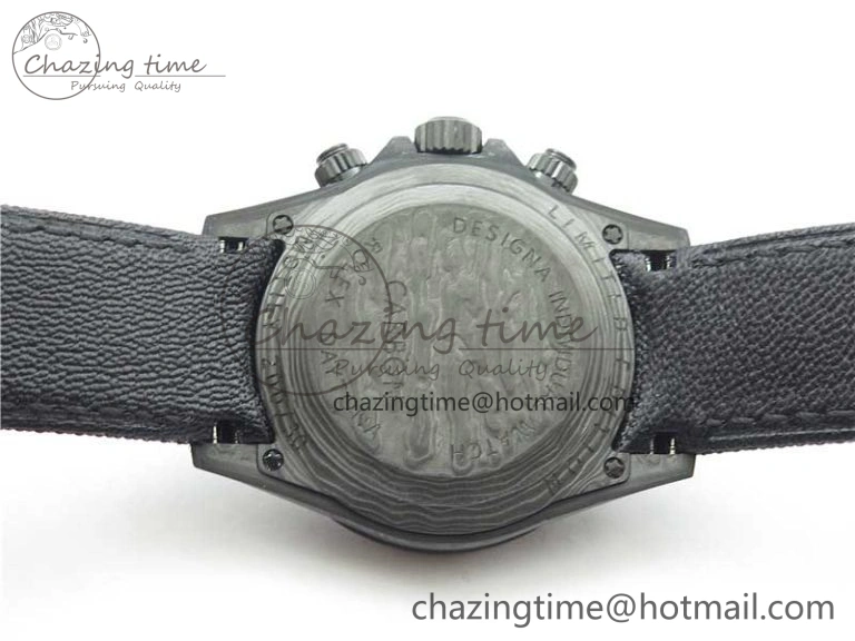 Trendsetting Daytona DIW Carbon OMF Best Edition Black Black Dial on Black Nylon Strap A 2847
