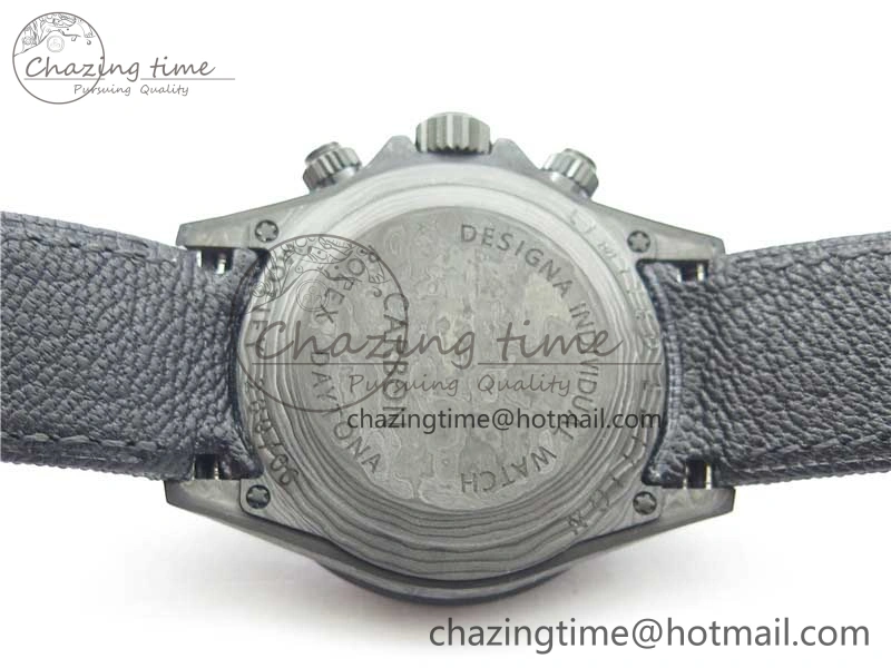 EyeCatching Daytona DIW Carbon OMF Best Edition Black White Dial on Black Nylon Strap A 2843