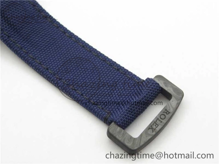 HighQuality Daytona DIW Carbon OMF Best Edition Blue Paint Dial on Deep Blue Nylon Strap A 2842