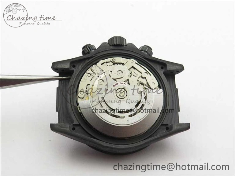 HighQuality Daytona DIW Carbon OMF Best Edition Blue Paint Dial on Deep Blue Nylon Strap A 2842