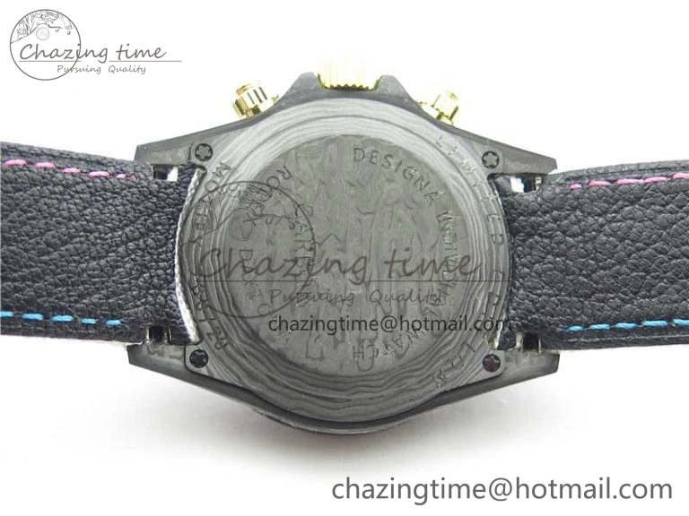 Daytona DIW Carbon OMF Best Edition Blue Pink White Dial on White Nylon Strap A Bold 2833