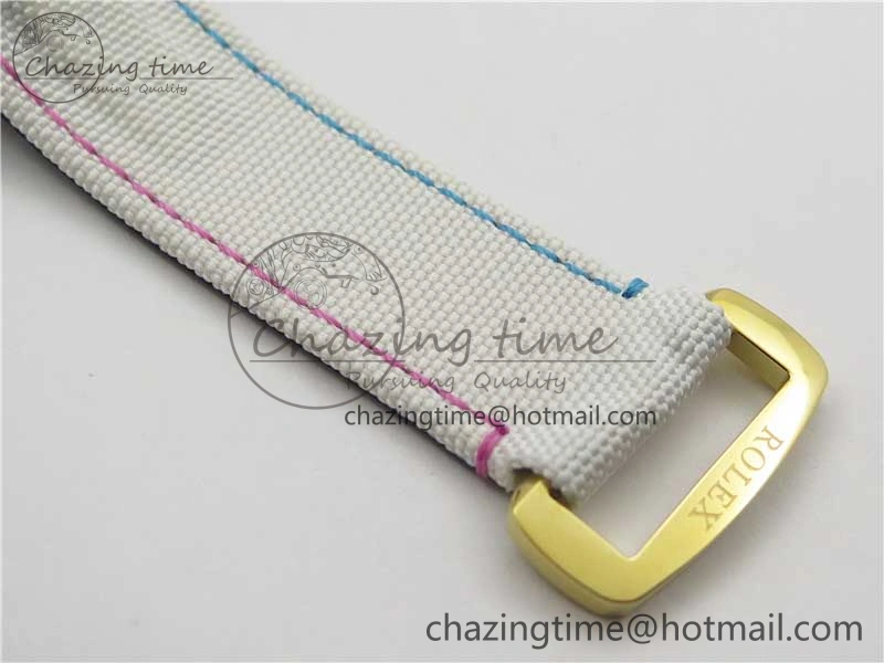 Daytona DIW Carbon OMF Best Edition Blue Pink White Dial on White Nylon Strap A Bold 2833