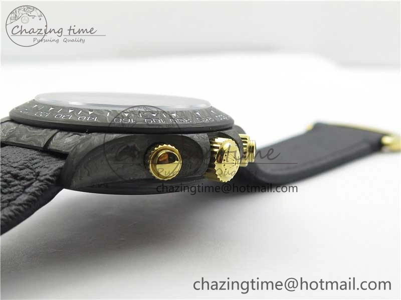 SmartChoice Daytona DIW Carbon OMF Best Edition Carbon Dial on Black Leather Strap A 2836