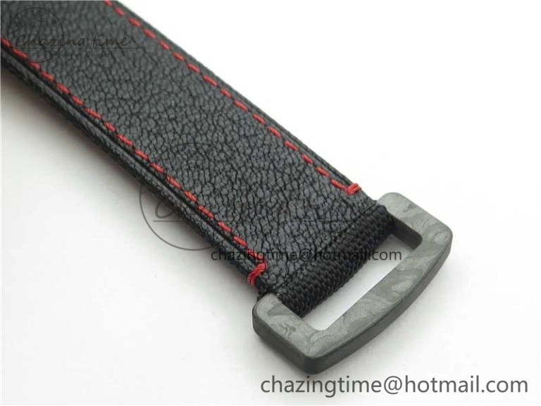 FashionForward Daytona DIW Carbon OMF Best Edition Carbon Black Dial Red Hand on Black Nylon Strap A 2846