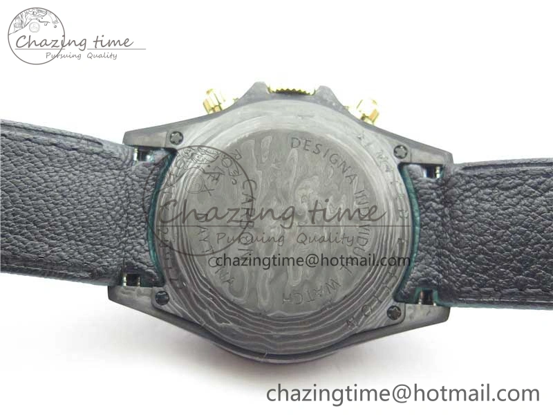 Durable Daytona DIW Carbon OMF Best Edition Carbon Black Dial on Green Nylon Strap A 2837