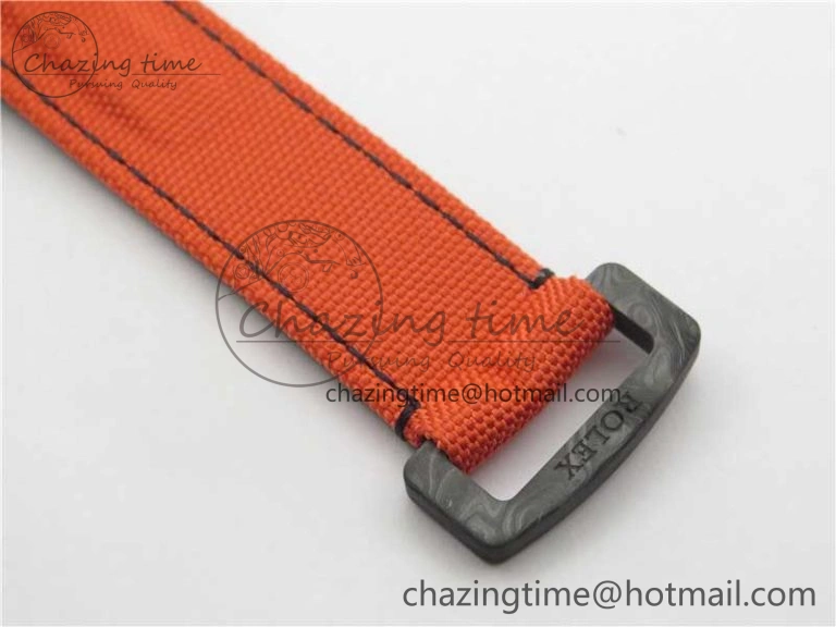 Daytona DIW Carbon OMF Best Edition Carbon Orange Dial on Orange Nylon Strap A SoftTouch 2845