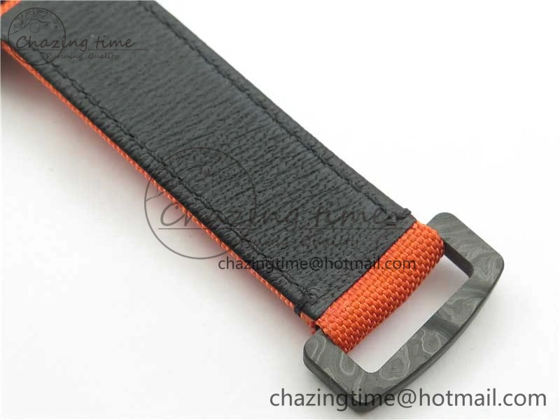 Daytona DIW Carbon OMF Best Edition Carbon Orange Dial on Orange Nylon Strap A SoftTouch 2845