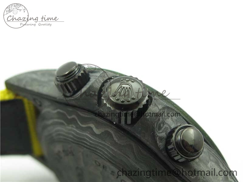 EasyCare Daytona DIW Carbon OMF Best Edition Carbon Yellow Dial on Yellow Nylon Strap A 2841