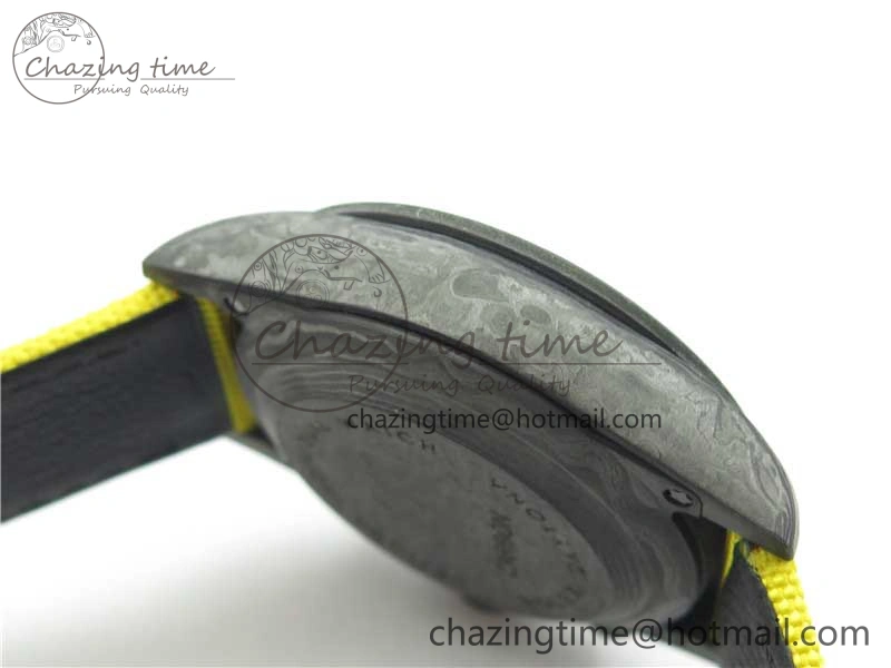 EasyCare Daytona DIW Carbon OMF Best Edition Carbon Yellow Dial on Yellow Nylon Strap A 2841