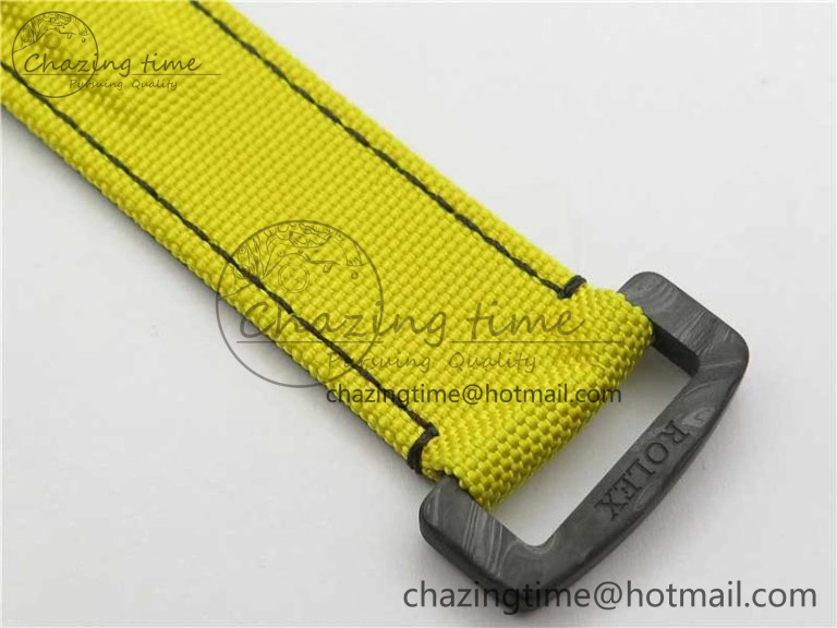 EasyCare Daytona DIW Carbon OMF Best Edition Carbon Yellow Dial on Yellow Nylon Strap A 2841