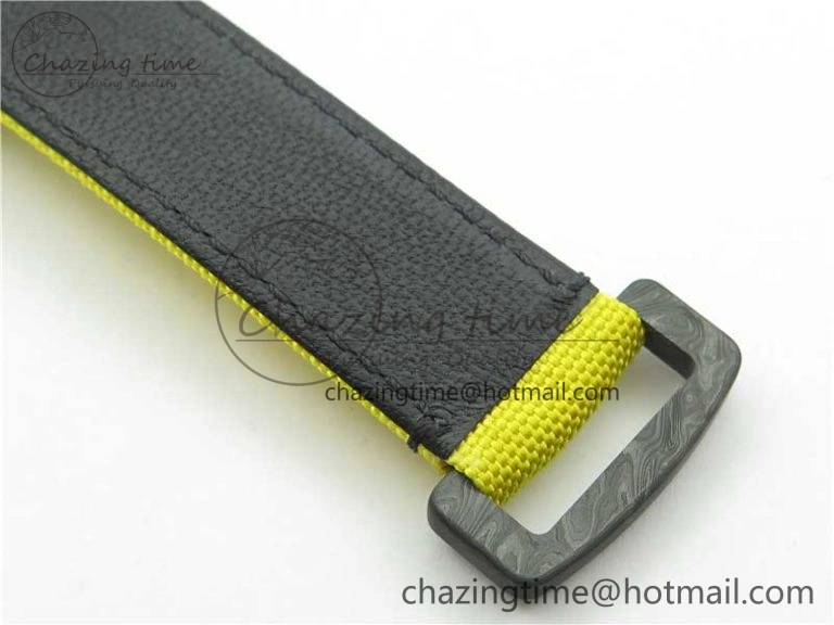 EasyCare Daytona DIW Carbon OMF Best Edition Carbon Yellow Dial on Yellow Nylon Strap A 2841