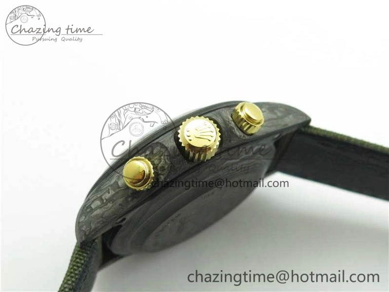 Daytona DIW Carbon OMF Best Edition Green Dial on Deep Green Nylon Strap A Colorful 2835