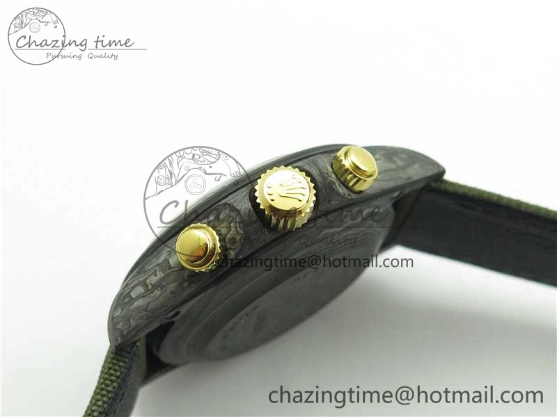 Daytona DIW Carbon OMF Best Edition Green Dial on Deep Green Nylon Strap A Colorful 2835