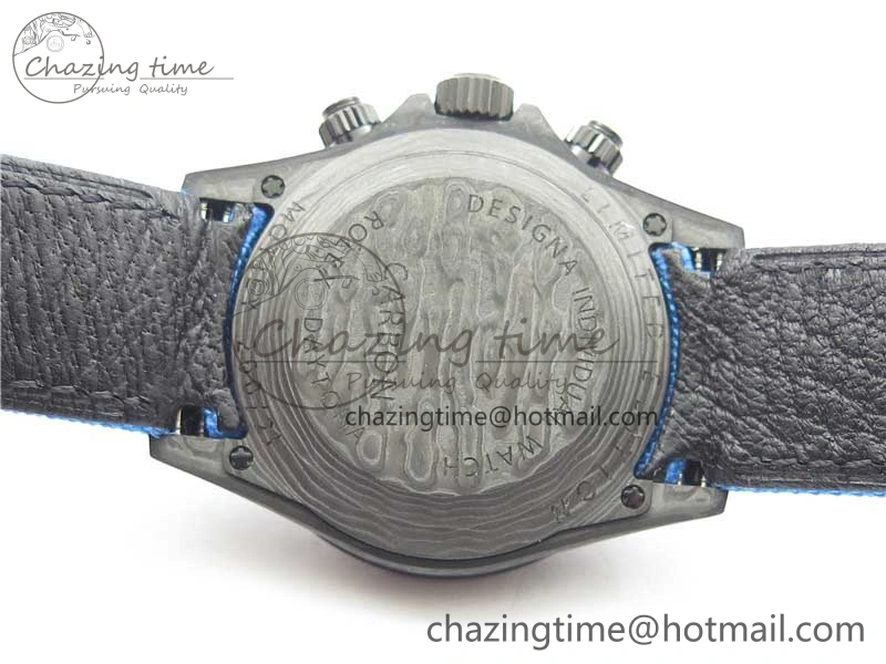 Efficient Daytona DIW Carbon OMF Best Edition Light Blue Dial on Light Blue Nylon Strap A 2844