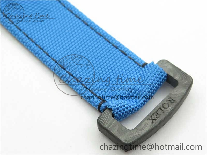Efficient Daytona DIW Carbon OMF Best Edition Light Blue Dial on Light Blue Nylon Strap A 2844