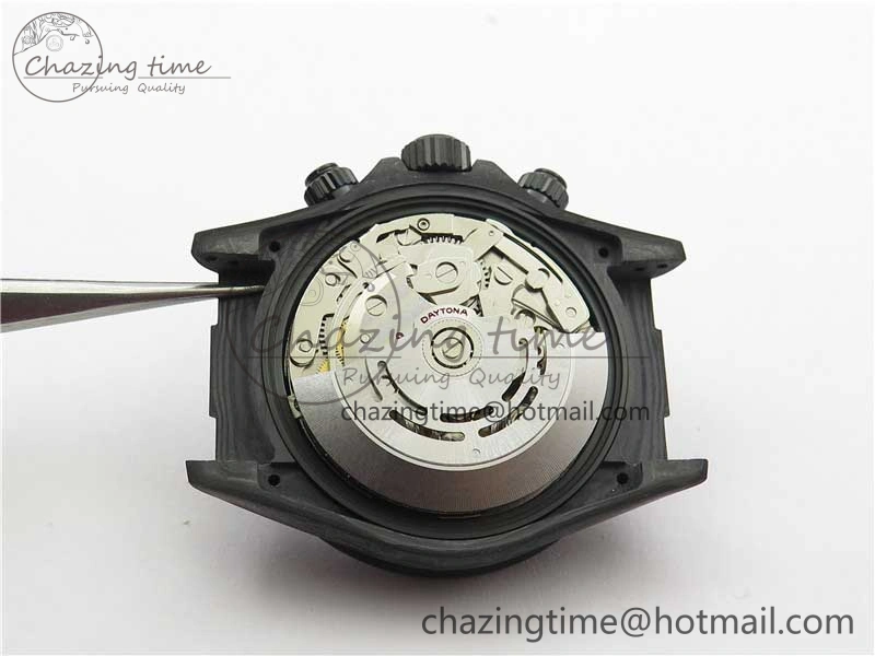 Efficient Daytona DIW Carbon OMF Best Edition Light Blue Dial on Light Blue Nylon Strap A 2844
