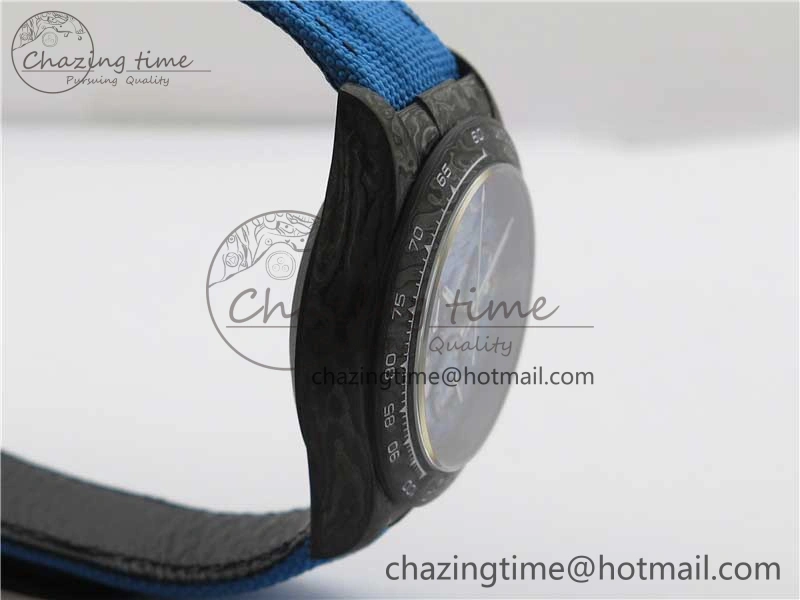 Efficient Daytona DIW Carbon OMF Best Edition Light Blue Dial on Light Blue Nylon Strap A 2844