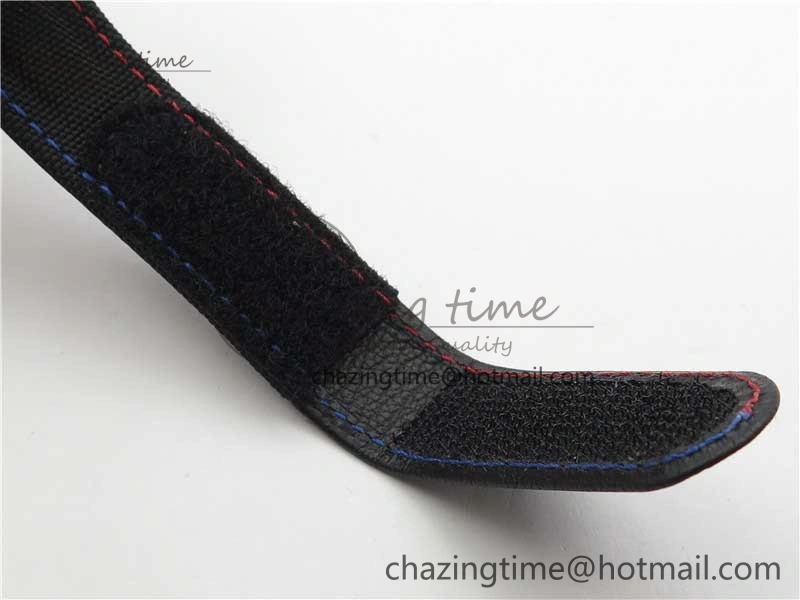 Sporty Daytona DIW Carbon OMF Best Edition Red Blue Dial Blue Hand on Black Nylon Strap A 2848