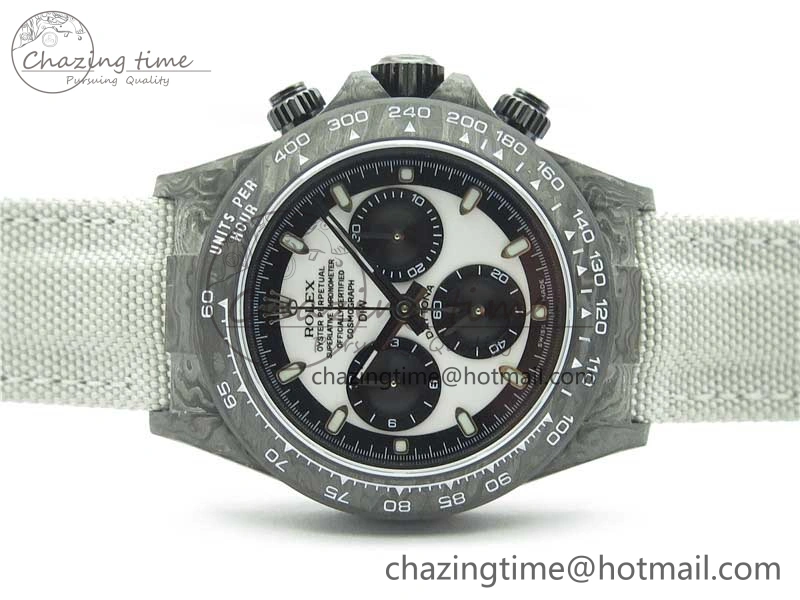 Daytona DIW Carbon OMF Best Edition White Dial on White Nylon Strap A Sporty 2838