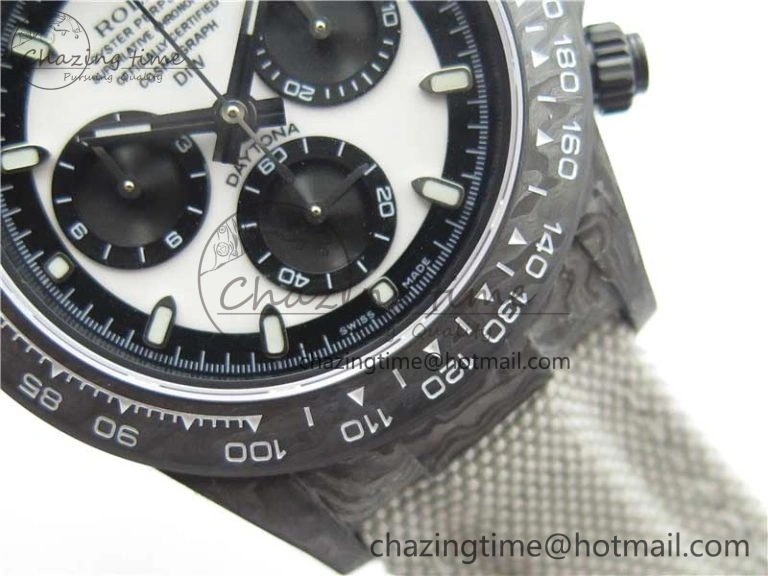 Daytona DIW Carbon OMF Best Edition White Dial on White Nylon Strap A Sporty 2838