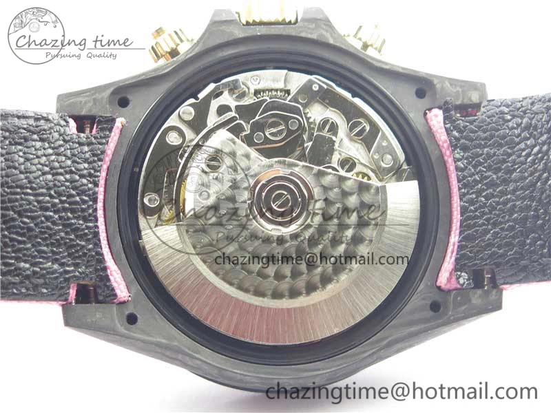 Resilient Daytona DIW Carbon V2 WWF Best Edition Black Dial On Dark Blue Nylon Strap A 3106