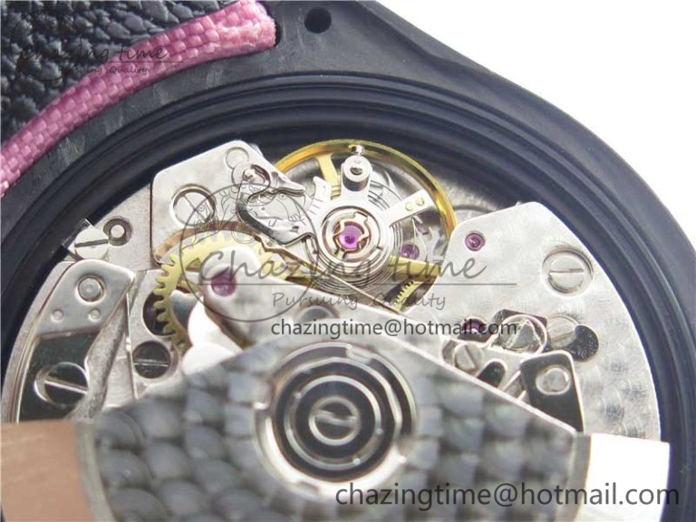 Resilient Daytona DIW Carbon V2 WWF Best Edition Black Dial On Dark Blue Nylon Strap A 3106