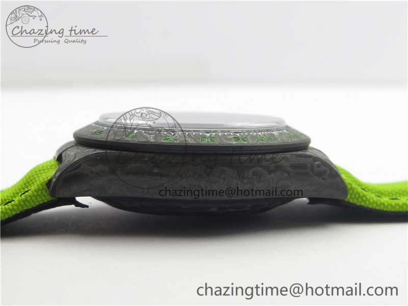 SportInspired Daytona DIW Carbon V2 WWF Best Edition Black Green Dial On Green Nylon Strap A 3110