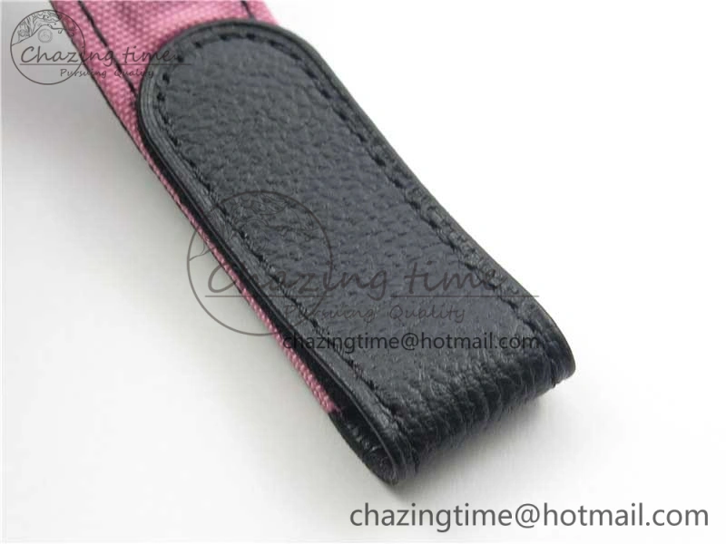 Lightweight Daytona DIW Carbon V2 WWF Best Edition Black Pink Dial On Pink Nylon Strap A 3113