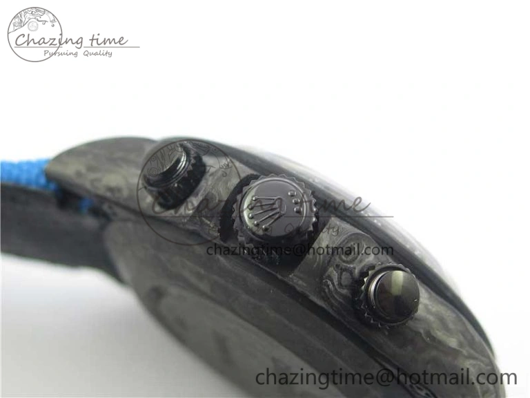 WaterResistant Daytona DIW Carbon V2 WWF Best Edition Blue Dial On Blue Nylon Strap A 3103
