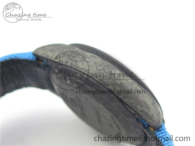 WaterResistant Daytona DIW Carbon V2 WWF Best Edition Blue Dial On Blue Nylon Strap A 3103